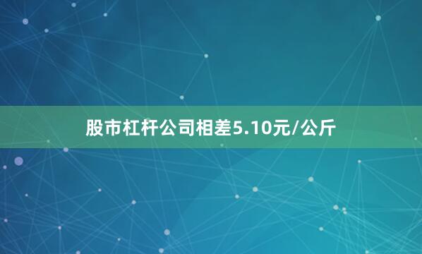 股市杠杆公司相差5.10元/公斤